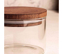 Ensemble pots en verre avec couvercle bois - 6