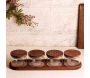 Ensemble pots en verre avec couvercle et plateau bois - 6