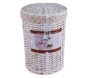 Ensemble rangement salle de bain en éclisse blanche (Lot de 5) - 99,90