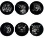 Ensemble sets de table en vinyle 38 cm et dessous de verre King & Queen - 8