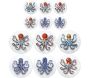 Ensemble sets de table en vinyle 38 cm et dessous de verre Octopus