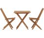 Ensemble table d'appoint et 2 chaises en teck Kenya - VEN-0838