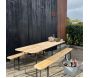 Ensemble table et banc de jardin Brasseur - 