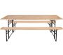 Ensemble table et banc de jardin Brasseur - GIV-0104