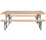 Ensemble table et banc de jardin Brasseur