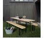 Ensemble table et banc de jardin Brasseur - 6