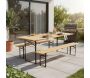 Ensemble table et banc de jardin Brasseur - 