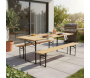 Ensemble table et banc de jardin Brasseur - 