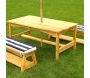 Ensemble table et bancs d'extérieur avec parasol enfant - 211,65