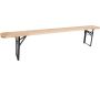 Ensemble table et 2 bancs de jardin Brasserie - 5
