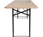 Ensemble table et 2 bancs de jardin Brasserie - 229