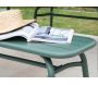 Ensemble table et 2 bancs de jardin en aluminium Oscar - 599