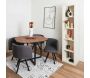 Ensemble table carrée et chaises encastrables June - THE HOME DECO FACTORY