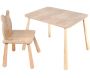 Ensemble table et chaise enfant en aggloméré Bizzy