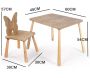 Ensemble table et chaise enfant en aggloméré Bizzy - ASI-1755