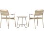 Ensemble table et 2 chaises en aluminium Faro Cafe - 429