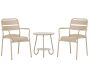 Ensemble table et 2 chaises en aluminium Faro Cafe - VENTURE HOME