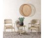 Ensemble table et 2 chaises en aluminium Faro Cafe