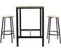 Ensemble table mange debout avec 2 tabourets Loka