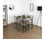 Ensemble table de repas avec 4 chaises Loka - 8