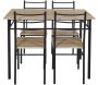 Ensemble table de repas avec 4 chaises Loka - CMP-5167