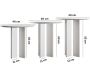 Ensemble de 3 tables d'appoint Leo - ASI-1998