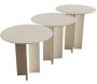 Ensemble de 3 tables d'appoint Leo