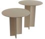 Ensemble de 2 tables d'appoint en aggloméré Leo
