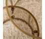 Ensemble de 2 tables gigognes rondes en métal et verre Aurum - 89,90