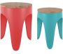 Ensemble de 2 tabourets Double Funky