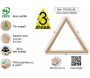 Equerre triangle en pin brut - AST-0138