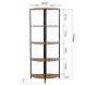 Etagère en aggloméré et métal Mona - ASI-0777