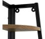 Etagère d'angle en bois et métal 5 niveaux - 5