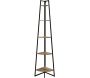 Etagère d'angle en bois et métal 5 niveaux