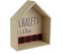 Etagère en bois maison chalet chic 30 cm