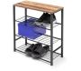 Etagère à chaussures en aggloméré et métal Gaby - HANAH HOME
