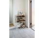 Etagère à chaussures en métal et bois Tower - 121,41