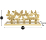Etagère chevet en métal doré Butterfly 43 x 19.2 x 16.5 cm (Lot de 2) - MAU-0824