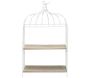 Etagère décorative cage à oiseau en métal 31 x 15 x 51 cm - CMP-4261