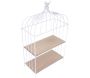 Etagère décorative cage à oiseau en métal 31 x 15 x 51 cm - 31,90