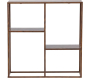 Etagère en métal et MDF Staal 80 x 26 x 81 cm - VEN-1146