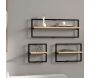 Etagère murale en aggloméré Yeso (Lot de 3) - 89,90