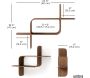 Étagère murale en bois Shelf - UMB-0652