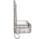Etagère murale en métal filaire 39.3 x 13.3 x 28.6 cm Panier - 