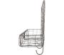 Etagère murale en métal filaire 39.3 x 13.3 x 28.6 cm Panier - 12,90