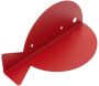 Etagère murale en métal rouge Poisson - BAT-0170