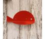 Etagère murale en métal rouge Poisson - BATELA