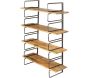 Etagère murale modulable en fer et manguier - ANT-0581