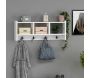 Etagère murale avec niches et patères Star - HANAH HOME