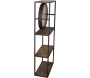 Etagère murale avec pendule en fer et bois 45 x 20 x 100.5 cm - ANT-0852